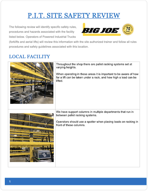 Visual Site Hazard Review